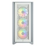 Corsair iCUE 4000X RGB Boîtier tour milieu blanc en verre trempé (ATX, E-ATX, mATX, Mini-ITX)