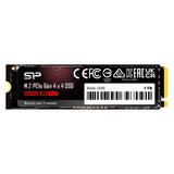 Silicon Power M.2 2280 PCIe 1TB SSD UD90 Gen4x4 NVMe 4500/1950 MB/s (1000 Go, M.2 2280)