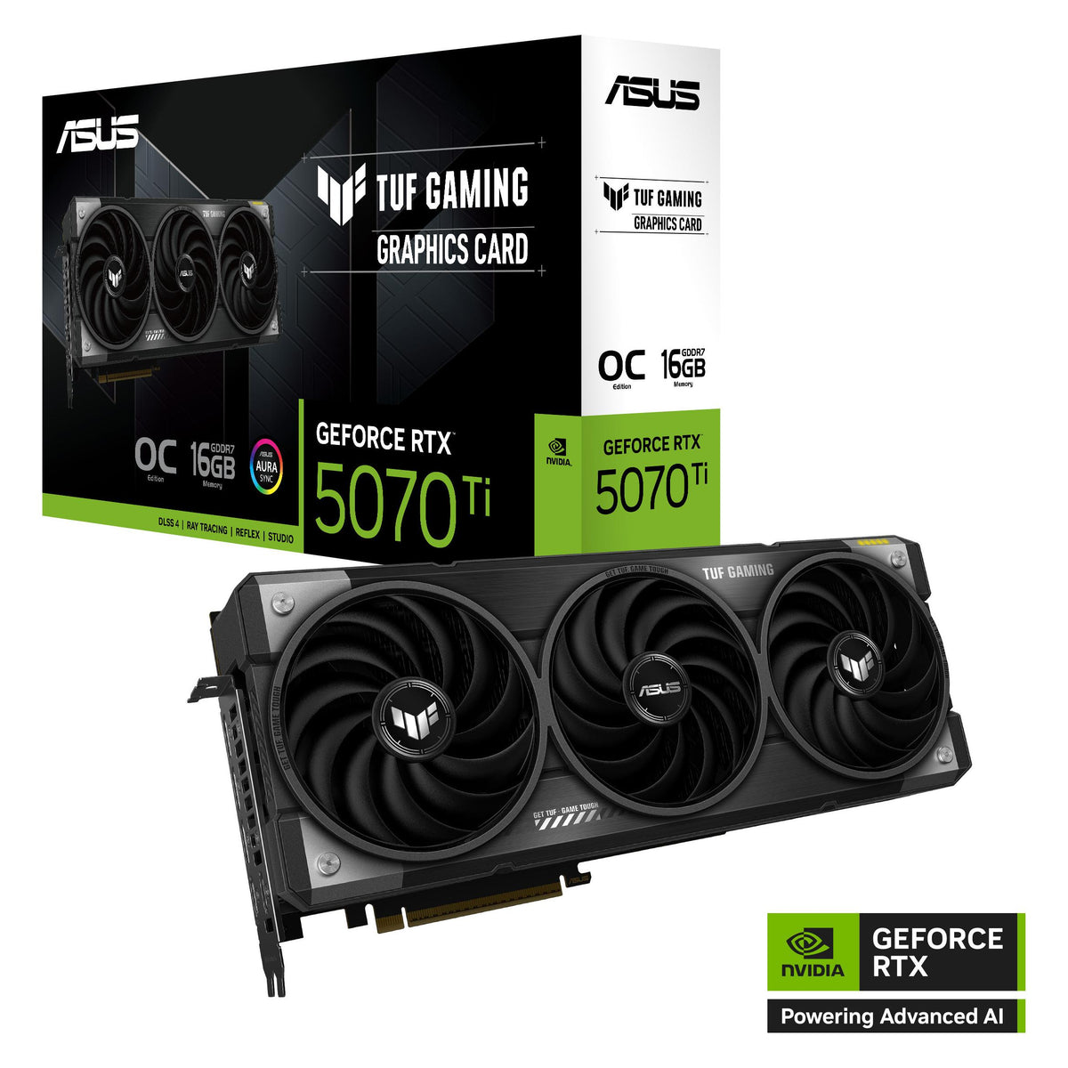 ASUS TUF GeForce RTX 5070 Ti OC Edition (16 Go, GDDR7)