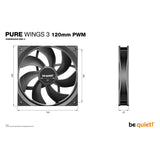 be quiet! Pure Wings 3 (120 mm, 1x)