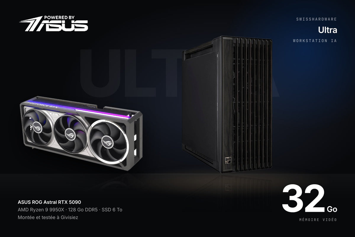 SwissHardware Ultra — Workstation IA Powered by ASUS