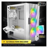 Antec Geh Gamer Dark Fleet DF700 FLUX Tour Midi blanche détail (ATX, E-ATX, ITX, mATX)