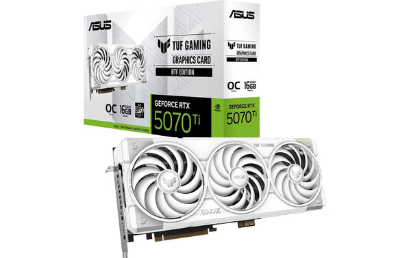 ASUS TUF RTX5070TI O16G WH BTF, GDDR7