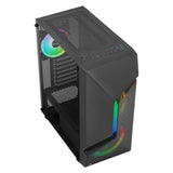 AeroCool Scape-G-BK-v3 Tour midi, verre trempé, ARGB (ATX, mATX, Mini-ITX)