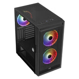 AeroCool boîtier PGS GRAPHITE-G-BK-v2 FRGB boîtier noir (ATX, mATX, Mini-ITX)