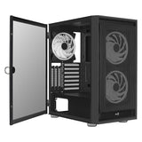 AeroCool boîtier PGS GRAPHITE-G-BK-v2 FRGB boîtier noir (ATX, mATX, Mini-ITX)