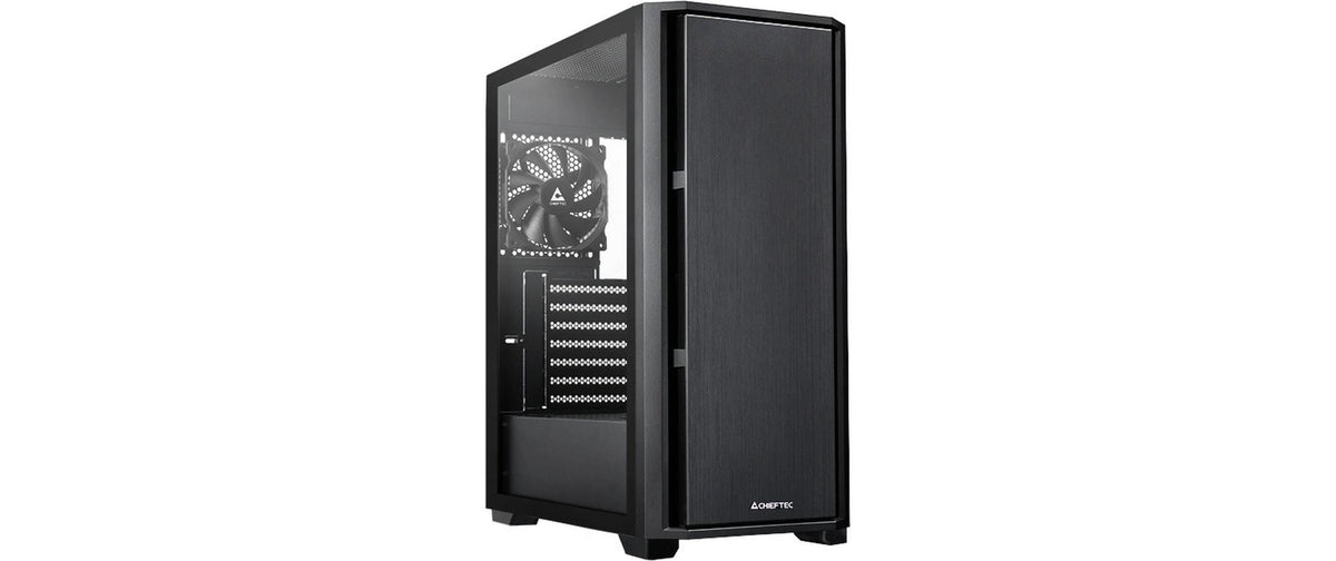 Chieftec mATX Gehäuse AS-02B-TG-OP, black