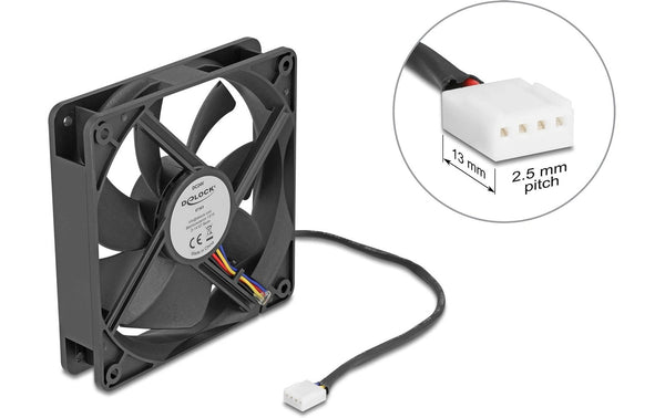 Delock Ventilateur 120x120x25mm 24V