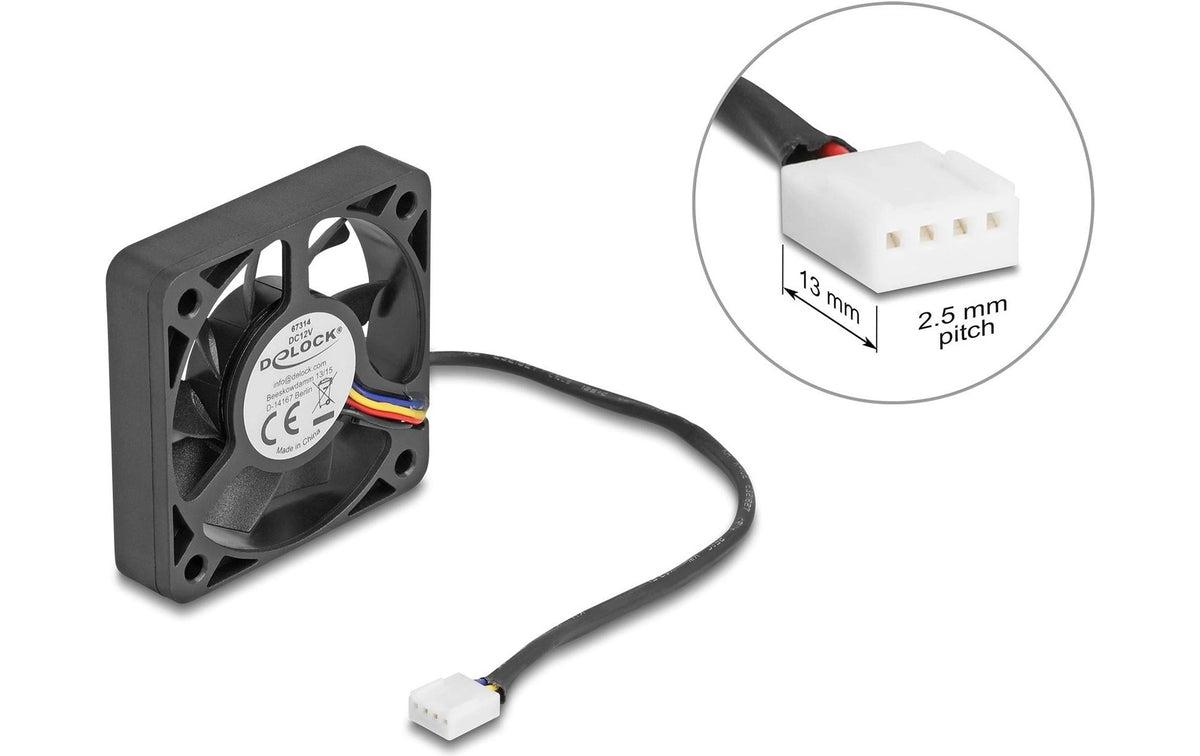 Delock Ventilateur 50x50x10mm 12V