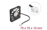 Delock Ventilateur 70x70x10mm 12V