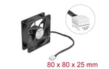 Delock Ventilateur 80x80x25mm 12V
