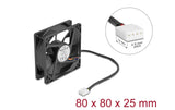 Delock Ventilateur 80x80x25mm 24V