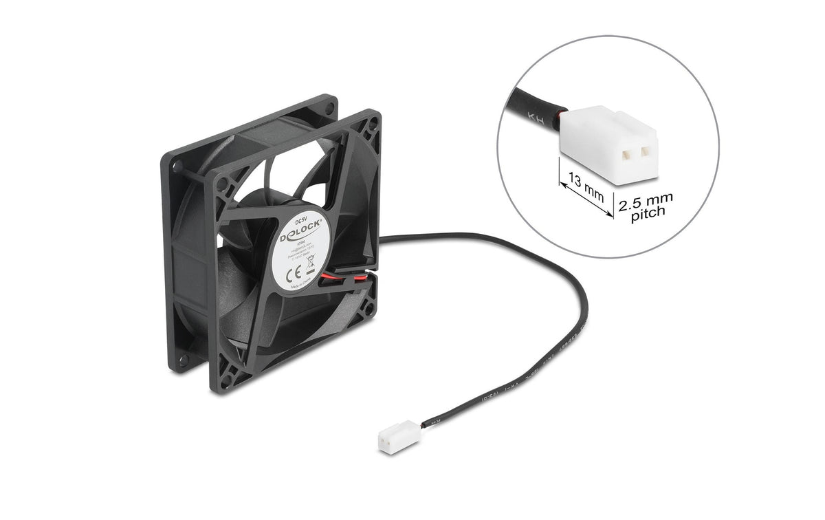 Delock Ventilateur 80x80x25mm 5V