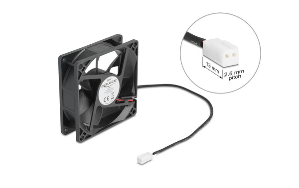 Delock Ventilateur 80x80x25mm 5V