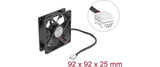 Delock Ventilateur 92x92x25mm 24V
