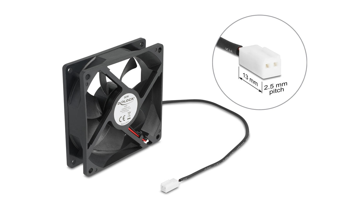 Delock Ventilateur 92x92x25mm 5V