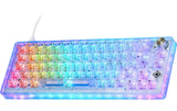 Deltaco TKL Gaming Keyboard mech RGB, trans