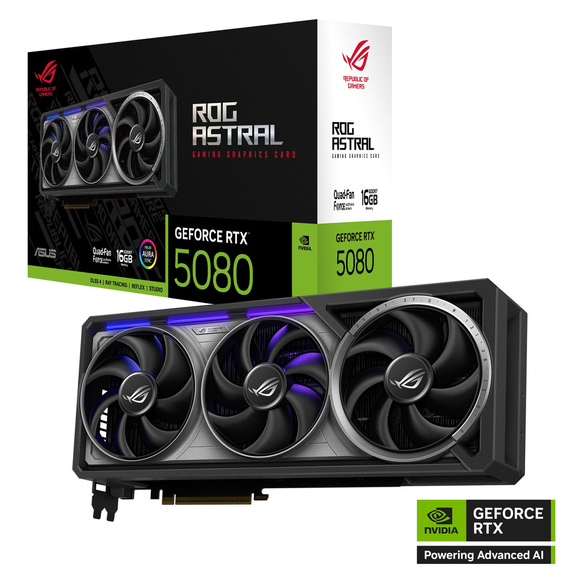 ASUS ROG Astral GeForce RTX 5080 (16 Go, GDDR7)