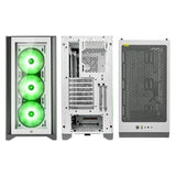 Corsair iCUE 4000X RGB Boîtier tour milieu blanc en verre trempé (ATX, E-ATX, mATX, Mini-ITX)