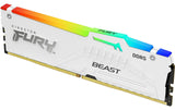 FURY Beast White RGB DDR5 32GB 2-Kit 6000MT
