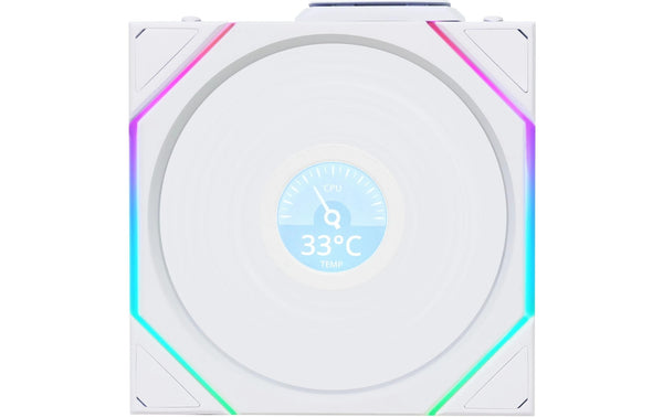 Lian Li UNI FAN TL LCD Reverse 120mm Blanc