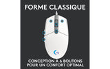 Logitech G203 Lightsync Gaming-Maus weiß