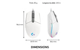 Logitech G203 Lightsync Gaming-Maus weiß