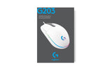 Logitech G203 Lightsync Gaming-Maus weiß